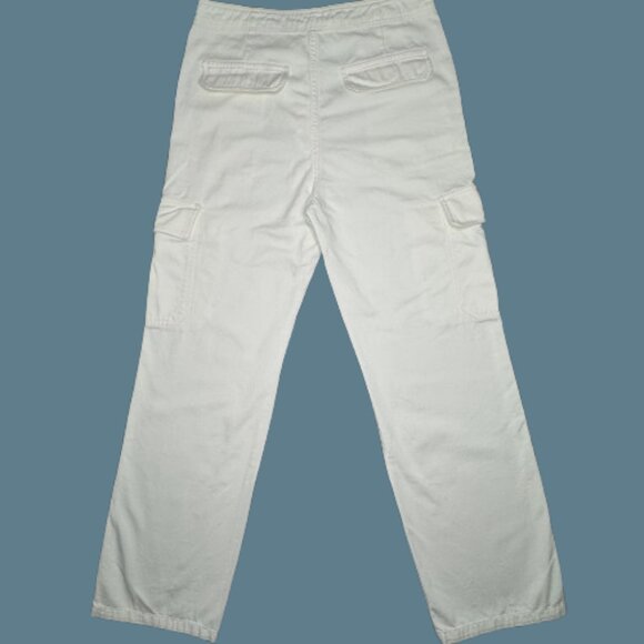 Zara White Cargo Pants Relaxed Fit‎ - Picture 2 of 10